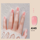 MAYCHAO 7,3 ml Summer Pudding Gel Nagellack Transparent Jelly Polish Top Coat Soak Off UV Gel Art Nagellack Semi Permanent