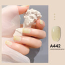 MAYCHAO 7,3 ml Summer Pudding Gel Nagellack Transparent Jelly Polish Top Coat Soak Off UV Gel Art Nagellack Semi Permanent