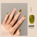 MAYCHAO 7,3 ml Summer Pudding Gel Nagellack Transparent Jelly Polish Top Coat Soak Off UV Gel Art Nagellack Semi Permanent