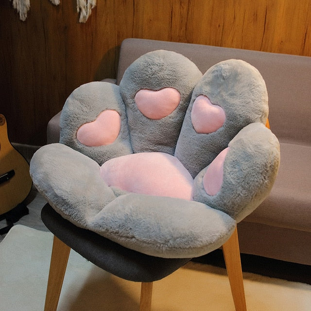 Armchair Seat Cat Paw Cushion for Office Dinning Chair Desk Seat Backrest Pillow Office Seats Massage Cat Paw Cushion Cartoons