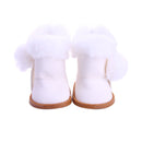 Zapatos de muñeca de 7cm, botas para muñecas, Panda de nieve de peluche para muñecas americanas de 18 pulgadas y 43Cm, accesorios para bebés recién nacidos, juguete para regalo para niñas de nuestra generación