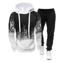Herren Set Hoodie Sets Herren Trainingsanzug Sportswear Hoodies + Jogginghose 2 Stück Herbst Winter Herren Warme Kleidung Pullover Sweatshirts