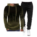 Herren Set Hoodie Sets Herren Trainingsanzug Sportswear Hoodies + Jogginghose 2 Stück Herbst Winter Herren Warme Kleidung Pullover Sweatshirts