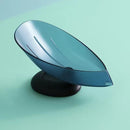 Baumblatt-Waschseifenschale, Toilettenseifenregal, vertikaler Saugnapf, Wandbehang, Seifenhalter, stanzfreie, wasserfreie Aufbewahrungsbox