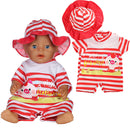 Süße Tierstickerei Puppenkleidung für 18 Zoll amerikanische Puppe Mädchen Spielzeug 43 cm geboren Babykleidung Zubehör unsere Generation Nenuco