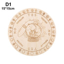 Geschnitzter Altar aus Holz, Wahrsagerei, Pendelbrett, Stern, Sonne, Mond, lasergeschnittene Scheibe, Holzsockel, Untersetzer, Wandschild, Dekoration, sechseckig, spitz