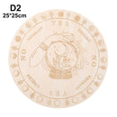 Geschnitzter Altar aus Holz, Wahrsagerei, Pendelbrett, Stern, Sonne, Mond, lasergeschnittene Scheibe, Holzsockel, Untersetzer, Wandschild, Dekoration, sechseckig, spitz