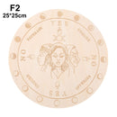 Geschnitzter Altar aus Holz, Wahrsagerei, Pendelbrett, Stern, Sonne, Mond, lasergeschnittene Scheibe, Holzsockel, Untersetzer, Wandschild, Dekoration, sechseckig, spitz