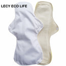 Lecy Eco Life wiederverwendbare Menstruationseinlagen für starken Blutfluss 1 Stück 13" Flamingo bedruckte Nachteinlagen, große atmungsaktive Damen-Stoffeinlagen