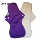 Lecy Eco Life wiederverwendbare Menstruationseinlagen für starken Blutfluss 1 Stück 13" Flamingo bedruckte Nachteinlagen, große atmungsaktive Damen-Stoffeinlagen