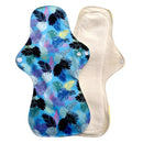 Lecy Eco Life wiederverwendbare Menstruationseinlagen für starken Blutfluss 1 Stück 13" Flamingo bedruckte Nachteinlagen, große atmungsaktive Damen-Stoffeinlagen