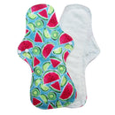 Lecy Eco Life wiederverwendbare Menstruationseinlagen für starken Blutfluss 1 Stück 13" Flamingo bedruckte Nachteinlagen, große atmungsaktive Damen-Stoffeinlagen