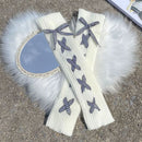 Frauen stricken Winter-Beinwärmer lockerer Stil Lady Boot kniehohe Stiefel Strümpfe Leggings warme Stiefel Bein