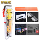 2021 WMARK Neues Modell NG-108 Wiederaufladbare Haarschneidemaschine Haarschneidemaschine Trimmer Transparente Abdeckung Weiße oder rote Basis 7300 U / min