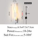 Moderne minimalistische Wandleuchten Wohnzimmer Schlafzimmer Nachttisch Glanz AC90V-260V LED Innen schwarz weiß Lampe Gangbeleuchtung Dekoration