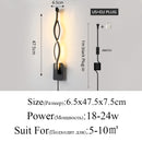 Moderne minimalistische Wandleuchten Wohnzimmer Schlafzimmer Nachttisch Glanz AC90V-260V LED Innen schwarz weiß Lampe Gangbeleuchtung Dekoration