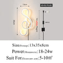 Moderne minimalistische Wandleuchten Wohnzimmer Schlafzimmer Nachttisch Glanz AC90V-260V LED Innen schwarz weiß Lampe Gangbeleuchtung Dekoration