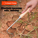 Garten-Jäter-Werkzeuge Graszieher Garten-Jäten-Haken-Unkraut-Gras-Wurzel-Entferner für Hinterhof-Bauernhof-Pflanzen-Jäter-Handwerkzeuge