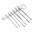 6pcs Ohrenschmalzentferner Ohrreinigungsset Ohrstöpsel Earpick Ohrreiniger Löffel Pflege Ohrreinigungswerkzeug für Baby Erwachsene Ohrpflege Set