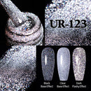 UR SUGAR 7,5 ml reflektierender Glitzer-Gel-Nagellack, Winterfarbe, funkelnde Pailletten, UV-LED-Lack, Nail Art-Dekoration