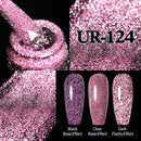 UR SUGAR 7,5 ml reflektierender Glitzer-Gel-Nagellack, Winterfarbe, funkelnde Pailletten, UV-LED-Lack, Nail Art-Dekoration