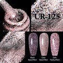 UR SUGAR 7,5 ml reflektierender Glitzer-Gel-Nagellack, Winterfarbe, funkelnde Pailletten, UV-LED-Lack, Nail Art-Dekoration