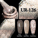 UR SUGAR 7,5 ml reflektierender Glitzer-Gel-Nagellack, Winterfarbe, funkelnde Pailletten, UV-LED-Lack, Nail Art-Dekoration