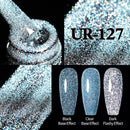 UR SUGAR 7,5 ml reflektierender Glitzer-Gel-Nagellack, Winterfarbe, funkelnde Pailletten, UV-LED-Lack, Nail Art-Dekoration