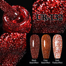 UR SUGAR 7,5 ml reflektierender Glitzer-Gel-Nagellack, Winterfarbe, funkelnde Pailletten, UV-LED-Lack, Nail Art-Dekoration