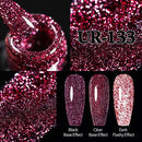 UR SUGAR 7,5 ml reflektierender Glitzer-Gel-Nagellack, Winterfarbe, funkelnde Pailletten, UV-LED-Lack, Nail Art-Dekoration