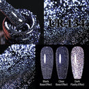 UR SUGAR 7,5 ml reflektierender Glitzer-Gel-Nagellack, Winterfarbe, funkelnde Pailletten, UV-LED-Lack, Nail Art-Dekoration