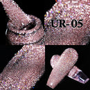 UR SUGAR 7,5 ml reflektierender Glitzer-Gel-Nagellack, Winterfarbe, funkelnde Pailletten, UV-LED-Lack, Nail Art-Dekoration