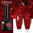 UR SUGAR 7,5 ml reflektierender Glitzer-Gel-Nagellack, Winterfarbe, funkelnde Pailletten, UV-LED-Lack, Nail Art-Dekoration