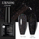 UR SUGAR 7,5 ml reflektierender Glitzer-Gel-Nagellack, Winterfarbe, funkelnde Pailletten, UV-LED-Lack, Nail Art-Dekoration