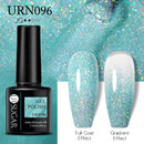 UR SUGAR 7,5 ml reflektierender Glitzer-Gel-Nagellack, Winterfarbe, funkelnde Pailletten, UV-LED-Lack, Nail Art-Dekoration