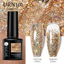 UR SUGAR 7,5 ml reflektierender Glitzer-Gel-Nagellack, Winterfarbe, funkelnde Pailletten, UV-LED-Lack, Nail Art-Dekoration