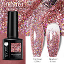 UR SUGAR 7,5 ml reflektierender Glitzer-Gel-Nagellack, Winterfarbe, funkelnde Pailletten, UV-LED-Lack, Nail Art-Dekoration