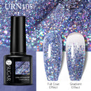 UR SUGAR 7,5 ml reflektierender Glitzer-Gel-Nagellack, Winterfarbe, funkelnde Pailletten, UV-LED-Lack, Nail Art-Dekoration