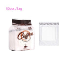 50 uds/25 uds. Bolsas de filtro desechables para taza de café por goteo, herramienta de café y té para viajes de oficina, filtros de café, papel para Dropshipping