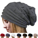 Unisex Herren Damen Strick Baggy Beanie Oversize Wintermütze Ski Slouchy Cap Skull Winter Wool Warm Cap Beanies