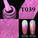 UR SUGAR 7,5 ml reflektierender Glitzer-Gel-Nagellack, Winterfarbe, funkelnde Pailletten, UV-LED-Lack, Nail Art-Dekoration
