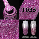 UR SUGAR 7,5 ml reflektierender Glitzer-Gel-Nagellack, Winterfarbe, funkelnde Pailletten, UV-LED-Lack, Nail Art-Dekoration