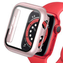 Glas + Abdeckung für Apple Watch Gehäuse 45 mm 41 mm 44 mm 40 mm 42 mm 38 mm iWatch Zubehör Displayschutzfolie Apple Watch Serie 3 4 5 6 SE 7