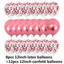 10/20 Globos de confeti de estrellas Confeti metálico Látex Globo transparente Baby Shower Fiesta de cumpleaños Bola de decoración de boda Globo