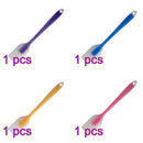 Espátula de silicona de cocina translúcida para cocinar masa raspar crema utensilios resistentes al calor herramientas de cepillo para hornear pasteles