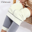 Women Pants Warm Winter Thick Velvet Legging High Waist Black Leggings Compression Thick Lamb Wool Pants Cold Resistant Pants
