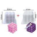 DIY Candles Mould wax Candles mold Aromatherapy Plaster Candle 3D Silicone Mold Handmade Soy Cube Soap Molds