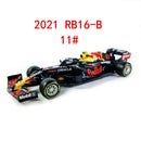 Bburago 1:43 2021 F1 Red Bull Racing RB16B 33 # Max Verstappen 11 # Sergio Perez Fórmula uno Simulación de aleación súper modelo de coche de juguete
