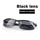 Universal Nachtsichtbrille Sonnenbrille Herren Outdoor Sport Sonnenbrille Fahrerbrille Schwarz/Gelb Brille für Nachtfahrten