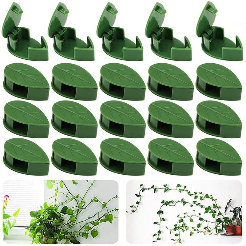 10-40 Uds. Clips de fijación para pared de escalada de plantas autoadhesivo Invisible soporte de gancho de vid fijador de pared de jardín fijación de alambre a presión